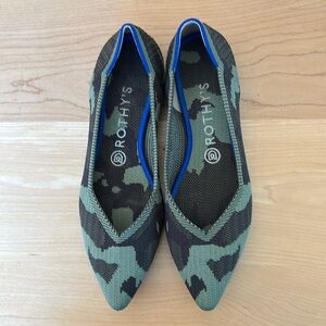Rothy’s The Point, Size 8.5, Camo Women’s shoes.